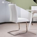 杰希家具 欧式餐椅现代简约靠背家用不锈钢椅子 酒店餐椅电脑椅
