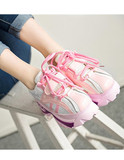 2015韩版厚底车轮鞋女原宿松糕鞋女式旅游鞋系带牛奶女鞋运动鞋