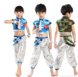 军旅现代迷彩舞蹈演出服装儿童表演服海军服男童军鼓服合唱服装