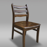 现货黑胡桃色 pottery HH 美式全实木 美国水曲柳 白蜡木209餐椅