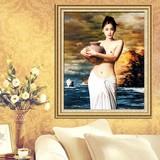 抱陶女十字绣画最新款客厅系列精准印花十字绣人物裸女陶美人油画