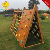 幼儿园木质攀爬架/爬网/户外小区儿童大型游乐设备/进口木质玩具
