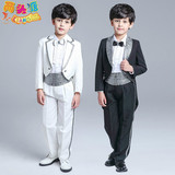 两头塘儿童燕尾服男童礼服套装花童白黑色钢琴表演出服男孩主持人