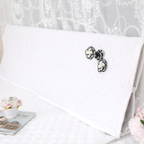 新款现代简约白色水晶荣床头套 床头罩菱形缝纫床头防尘装饰保护