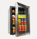 62L压缩机学校幼儿园食品留样冰箱家用保鲜冷藏箱饮料红酒茶叶柜