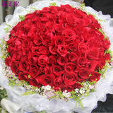 99朵红玫瑰花束鲜花速递长沙杭州张家界送女友生日鲜花同城鲜花店