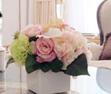 插花带花瓶仿真花艺套装欧式高档客厅餐桌装饰花绢花假花盆栽摆件