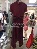 cocorigo泰国潮牌夏季最新款正品弹力修身漏腰性感连衣裙