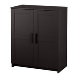 IKEA宜家代购 百灵 储物柜, 黑色床头柜子
