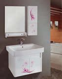 金鑫 落地卫生间洗脸柜面卫浴PVC板一体陶瓷盆含欧式浴室柜组合