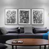 星川原创 现代抽象装饰画 中式黑白客厅挂画 玄关禅意壁画 墨道