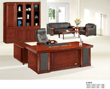 厂家直销1.8米实木大班台老板桌经理桌主管办公桌子贴木皮1.8m
