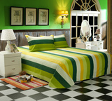 绿儿粗布 纯棉全棉粗布床单单件多花色定做床上用品家纺包邮