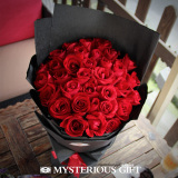 情人节33朵红玫瑰花束成都鲜花速递同城花店生日表白订花求婚送花