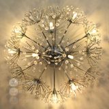设计师的灯欧式简约客厅美式餐厅过道创意灯LED蒲公英水晶吸顶灯