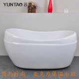 云涛浴缸亚克力扇形保温浴缸独立式恒温1.2-1.5米多色可选包邮