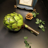 美式乡村树脂绿色洋藓艺术装饰摆件仿真植物装饰品橱窗拍摄道具