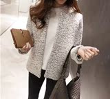 2014韩版新款冬装小香风毛呢大衣女气质保暖加棉短款呢子外套