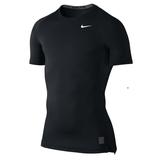 耐克男子短袖运动衣 Pro紧身衣跑步速干健身黑款T恤703094-010