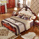 Lilita新款欧式床实木床新古典床美式皮床1点8米婚床白色双人床