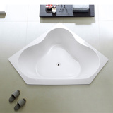 钻石型浴缸 进口亚克力浴缸 嵌入式浴缸 三角缸 1.3 1.5米