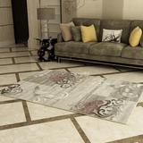 简约悦然系列植物花卉家用地毯 时尚客厅卧室地毯9