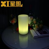 LED充电酒吧台灯 创意圆柱型发光咖啡店桌灯装饰小台灯卧室床头灯