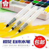 日本SAKURA樱花自来水笔 储水毛笔 书法笔 彩铅固体水彩好伴侣 QR