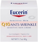 现货 美国 Eucerin优色林 辅酶Q10抗皱保湿面霜 48g 敏感肌肤抗皱