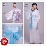 新款汉服女曲裾古装表演出服装名族古典传统中国风舞蹈比赛服2016