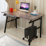 经济型铁架木板组装拼接简单家用台式电脑桌办公室书桌工作写字台