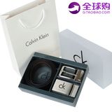 正品代购Calvin klein CK皮带男真皮商务腰带针扣牛皮裤带礼盒装