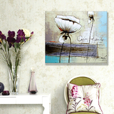 现代抽象艺术油画装饰画档现代简约高客厅背景经典花卉艺术品包邮
