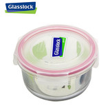 韩国glassLock圆形微波炉创意饭盒冰箱钢化玻璃保鲜盒便当盒