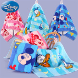 迪士尼Disney米妮米奇卡通纱布童巾 纯棉儿童毛巾 柔软吸水 挂式