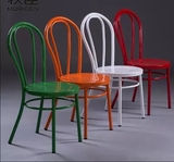 欧式餐椅咖啡厅 金属铁艺椅子 时尚设计师宜家工业风 桑娜椅批发