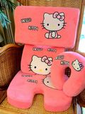 凯蒂猫坐垫叮当猫龙猫记忆棉腰靠坐垫u型枕 卡通单人枕 kitty礼物