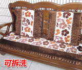 包邮冬季加厚毛绒沙发垫 红实木沙发防滑坐垫子组合 椅垫 可拆洗