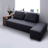 日式简约宜家小户型多功能布艺沙发床 可拆洗折叠棉麻沙发双人