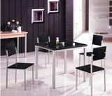 餐桌椅组合一桌4椅商务餐桌4人位餐桌便宜餐桌小户型餐桌椅快餐桌