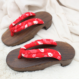 包邮 木质全掌手工制作出口日本的瘦身女款凉拖鞋减肥木屐鞋