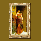 手绘VERY-ART欧式古典女性人物肖像写实油画高档奢华古典装饰画