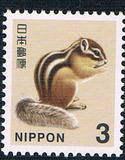 JR0624日本2015动物普票松鼠1全新0320