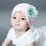婴儿帽子春秋儿童棉质宝宝新生儿假发帽3-6-12个月1-2岁女童