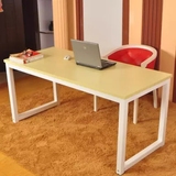 包邮简约书桌简易圆角电脑桌台式办公桌双人写字桌台式家用可定制