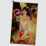 网络主播美女刘飞儿性感个性装饰海报KTV酒吧壁画墙画美女海报画