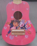 Dora朵拉boots21寸木质儿童吉他玩具早教小吉他尤可里里6弦可弹奏