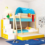 IKAZZ儿童家具双层床高低床上下床多功能实木组合床男女孩儿童床