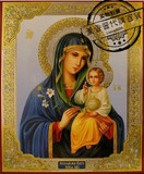 美国代购 圣母玛利亚 基督教壁挂工艺品 俄罗斯画像圣母耶稣