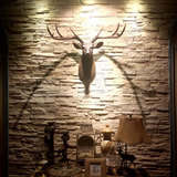 特大号树脂仿真鹿头壁饰壁挂欧式挂件动物头墙饰创意家居酒吧装饰